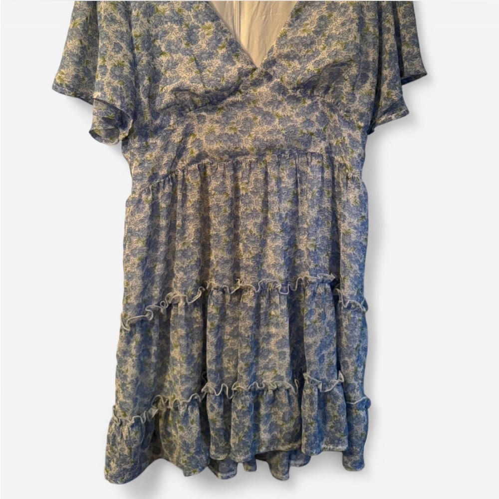 Altar'd State Textured Mini Dress - Blue